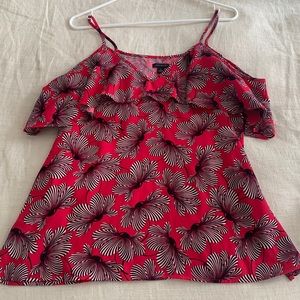 Ann Taylor dress top. More of a rich pink than a red
